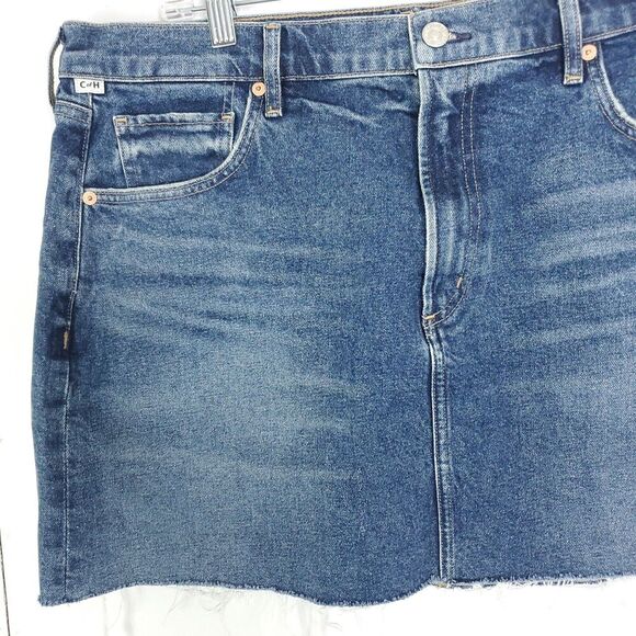 Citizens Of Humanity Denim Blue Mini Skirt - Picture 3 of 9